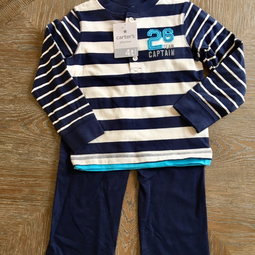 Carter’s Boys Play Wear Set Captain Size 4T